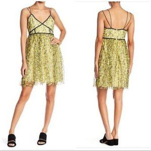 Romeo+Juliet Couture yellow and black floral dress